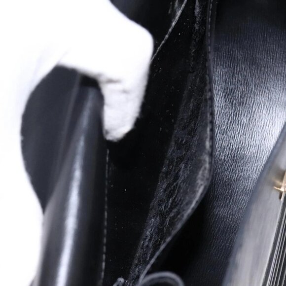 LOUIS VUITTON Epi Tilsitt Shoulder Bag Black M52482 LV Auth BA5230 - Picture 12 of 16